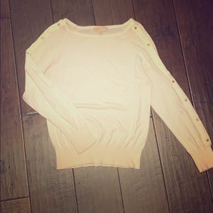 Michael Kors cream boatneck knit